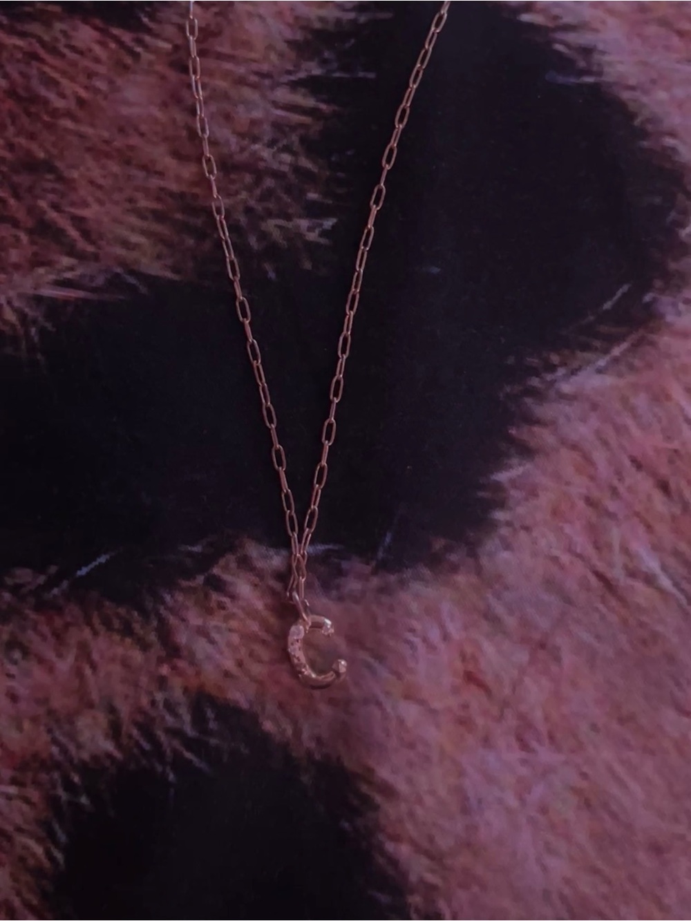 Kendra Scott Rose Gold 'C' Initial Pendant Necklace